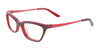 Takumi T9997 Eyeglasses with Clip-on Sunglasses | Size 50 / Dark Red & Mauve & Orange