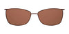 Takumi TK1009 Eyeglasses with Clip-on Sunglasses | Size 54 / Satin Brown & Gold