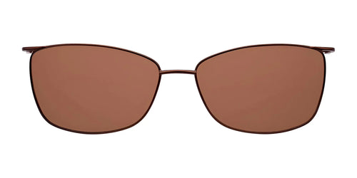 Takumi TK1009 Eyeglasses with Clip-on Sunglasses / Size 54 / Satin Brown & Gold
