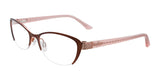 Takumi TK1013 Eyeglasses with Clip-on Sunglasses Satin Dark Bronze