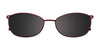 Takumi TK1013 Eyeglasses with Clip-on Sunglasses | Size 51 / Satin Dark Bronze
