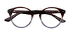 Takumi TK1017 Eyeglasses with Clip-on Sunglasses | Size 48 / Crystal Dark Brown & Crystal