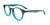 Takumi TK1017 Eyeglasses with Clip-on Sunglasses | Size 48 / Crystal Teal & Black With Purple Shimmer