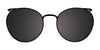 Takumi TK1017 Eyeglasses with Clip-on Sunglasses | Size 48 / Crystal Dark Brown & Crystal