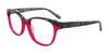 Takumi TK1018 Eyeglasses with Clip-on Sunglasses | Size 54 / Crystal Pink & Marbled Pearl Grey