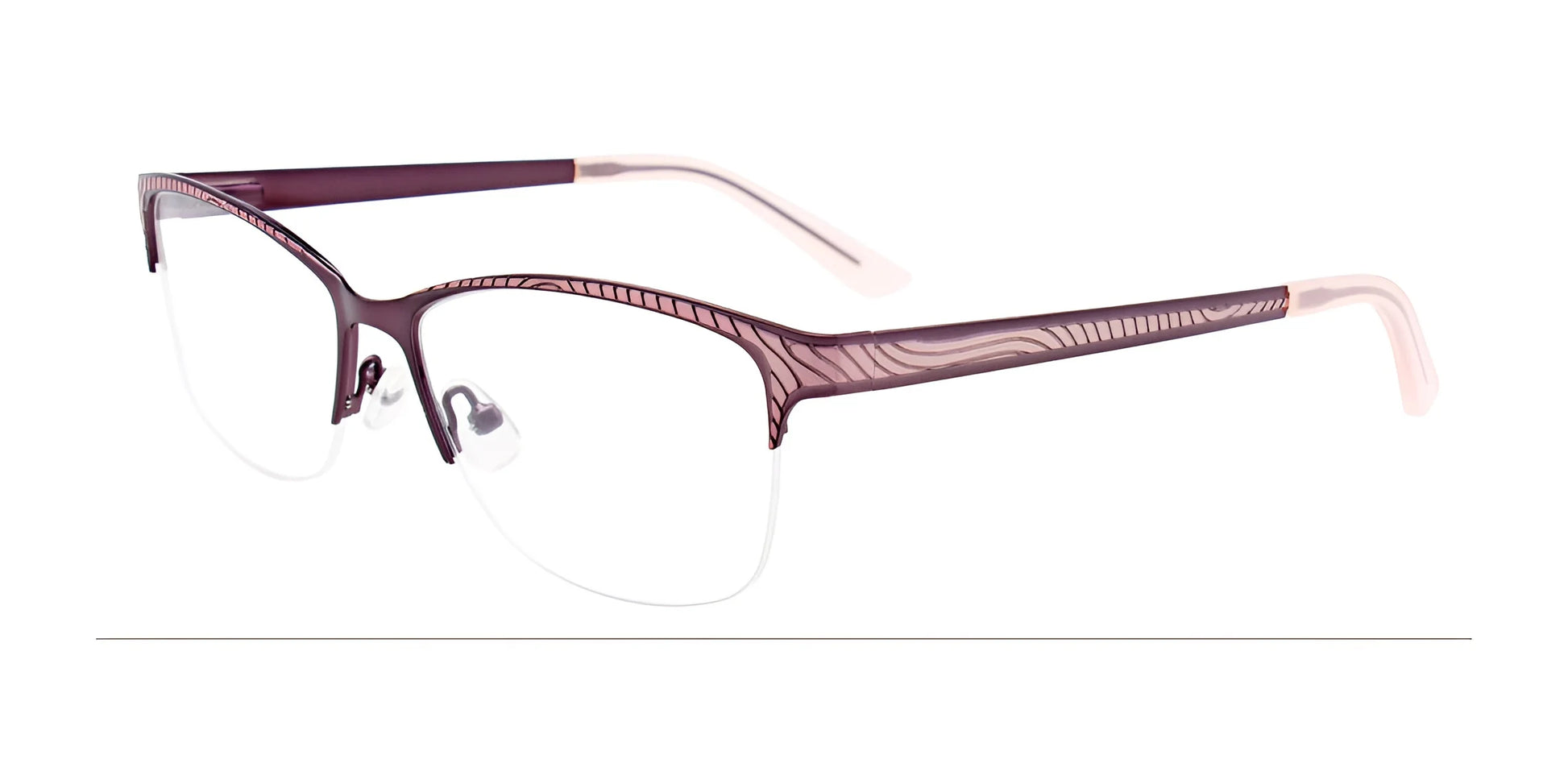 Takumi TK1021 Eyeglasses Shiny Light Pink & Shiny Gunmetal