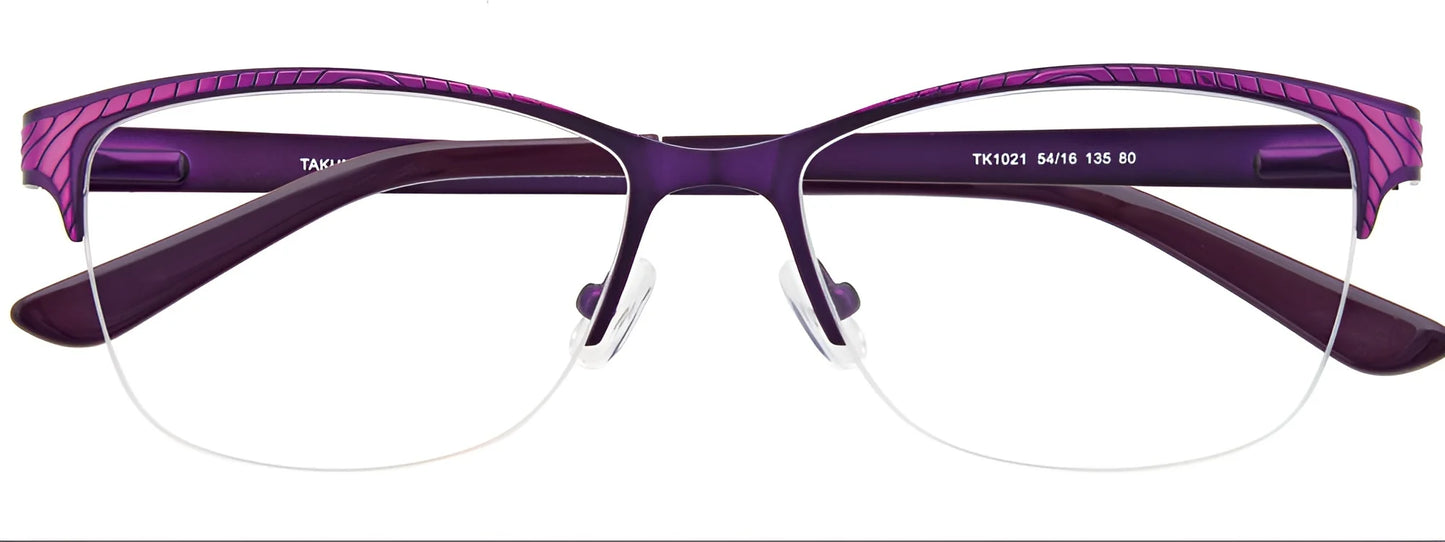 Takumi TK1021 Eyeglasses with Clip-on Sunglasses | Size 54