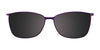 Takumi TK1021 Eyeglasses with Clip-on Sunglasses | Size 54 / Shiny Light Pink & Shiny Gunmetal