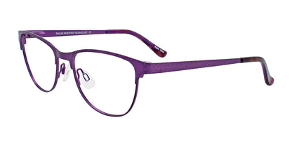Takumi TK1022 Eyeglasses with Clip-on Sunglasses Satin Purple