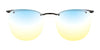 Takumi TK1024 Eyeglasses with Clip-on Sunglasses | Size 48 / Dark Blue & Blue