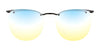 Takumi TK1024 Eyeglasses with Clip-on Sunglasses | Size 48 / Dark Blue & Blue