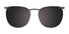 Takumi TK1024 Eyeglasses with Clip-on Sunglasses | Size 48 / Dark Blue & Blue
