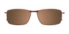 Takumi TK1025 Eyeglasses with Clip-on Sunglasses | Size 54 / Satin Grey
