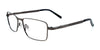 Takumi TK1025 Eyeglasses with Clip-on Sunglasses | Size 54 / Satin Grey