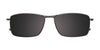 Takumi TK1025 Eyeglasses with Clip-on Sunglasses | Size 54 / Satin Grey