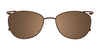 Takumi TK1027 Eyeglasses with Clip-on Sunglasses | Size 52 / Satin Brown & Lilac