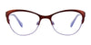 Takumi TK1027 Eyeglasses with Clip-on Sunglasses | Size 52 / Satin Brown & Lilac