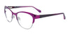 Takumi TK1027 Eyeglasses with Clip-on Sunglasses | Size 52 / Satin Purple & Silver