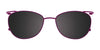 Takumi TK1027 Eyeglasses with Clip-on Sunglasses | Size 52 / Satin Brown & Lilac