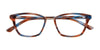 Takumi TK1030 Eyeglasses with Clip-on Sunglasses | Size 51 / Blue & Pink Marbled & Grey