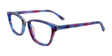 Takumi TK1030 Eyeglasses with Clip-on Sunglasses Blue & Pink Marbled & Grey