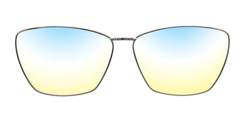 Takumi TK1030 Eyeglasses with Clip-on Sunglasses / Size 51 / Blue & Pink Marbled & Grey
