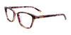 Takumi TK1030 Eyeglasses with Clip-on Sunglasses | Size 51 / Purple & Red & Yellow Marbled & Gold