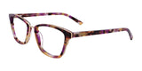 Takumi TK1030 Eyeglasses with Clip-on Sunglasses Purple & Red & Yellow Marbled & Gold