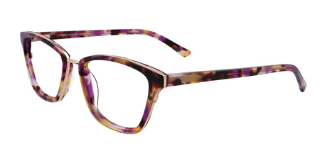 Takumi TK1030 Eyeglasses with Clip-on Sunglasses Purple & Red & Yellow Marbled & Gold