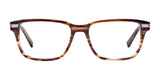 Rectangular Takumi TK1031 Eyeglasses with Clip-on Sunglasses, featuring clear lenses, displayed against a white background.