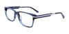 Takumi TK1031 Eyeglasses with Clip-on Sunglasses | Size 54 / Blue Marbled