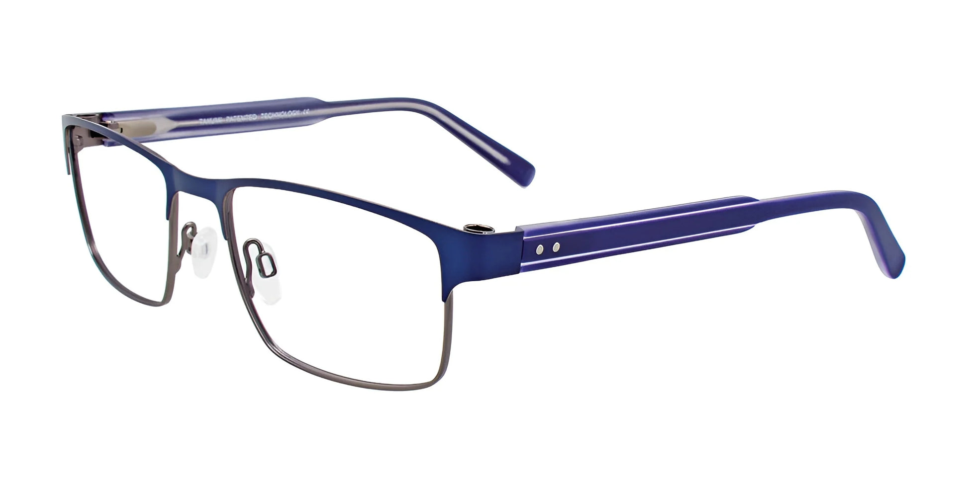 Takumi TK1033 Eyeglasses Satin Dark Blue & Dark Grey