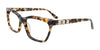 Takumi TK1035 Eyeglasses with Clip-on Sunglasses | Size 54 / Brown & Pearl & Black