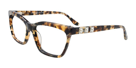 Takumi TK1035 Eyeglasses with Clip-on Sunglasses Brown & Pearl & Black