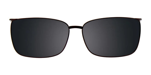 Takumi TK1036 Eyeglasses with Clip-on Sunglasses / Size 53 / Satin Dark Brown & Marbled Brown