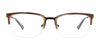 Takumi TK1036 Eyeglasses with Clip-on Sunglasses | Size 53 / Satin Dark Brown & Marbled Brown