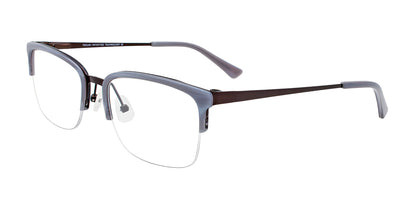 Takumi TK1036 Eyeglasses with Clip-on Sunglasses Satin Dark Grey & Marbled Grey