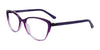 Takumi TK1037 Eyeglasses with Clip-on Sunglasses | Size 53 / Purple Pearl & Purple Crystal