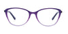Takumi TK1037 Eyeglasses with Clip-on Sunglasses | Size 53 / Purple Pearl & Purple Crystal