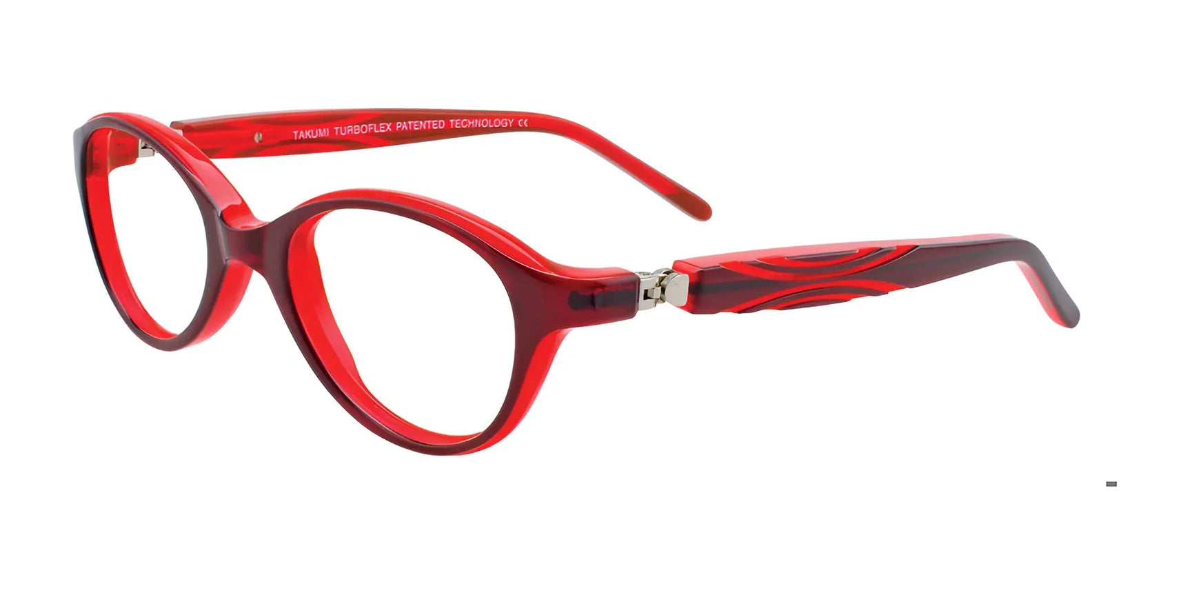 Takumi TK1041 Eyeglasses Dark Red & Red