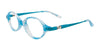 Takumi TK1042 Eyeglasses | Size 40 / Light Blue & Crystal