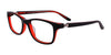 Takumi TK1045 Eyeglasses | Size 46 / Black & Red