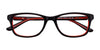 Takumi TK1045 Eyeglasses | Size 46 / Black & Red