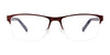Takumi TK1046 Eyeglasses with Clip-on Sunglasses | Size 55 / Satin Dark Brown & Steel