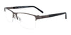 Takumi TK1046 Eyeglasses with Clip-on Sunglasses | Size 55 / Satin Dark Grey