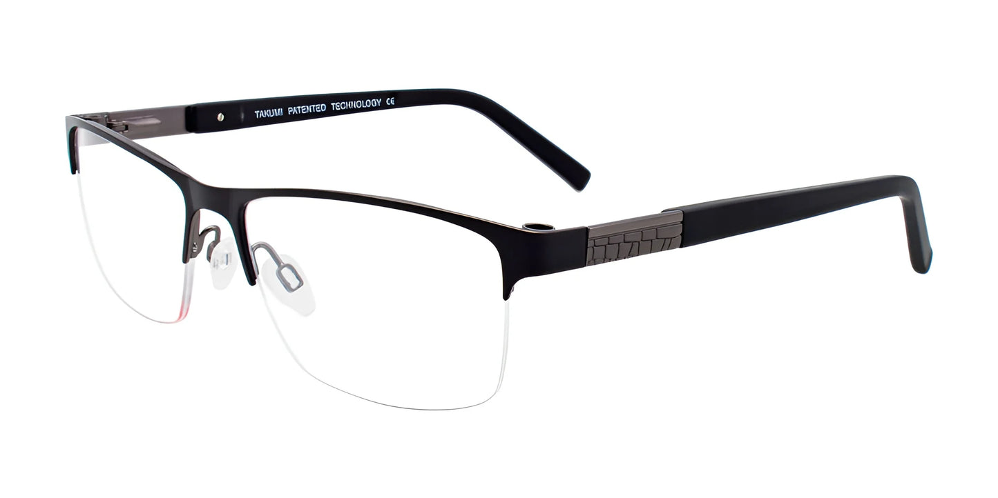 Takumi TK1046 Eyeglasses Satin Black & Dark Steel