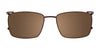 Takumi TK1047 Eyeglasses with Clip-on Sunglasses | Size 53 / Matt Black & Dark Grey