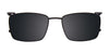 Takumi TK1047 Eyeglasses with Clip-on Sunglasses | Size 53 / Matt Black & Dark Grey