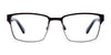 Takumi TK1047 Eyeglasses with Clip-on Sunglasses | Size 53 / Matt Black & Dark Grey
