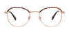 Takumi TK1049 Eyeglasses with Clip-on Sunglasses | Size 51 / Satin Gold & Demi Amber